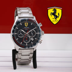SCUDERIA FERRARI PILOTA EVO Chronograph Blue Round Dial Men's Watch- 0830749