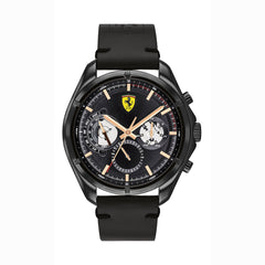 SCUDERIA FERRARI SPEEDRACER Multifunction Black Round Dial Men's Watch- 0830752