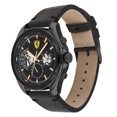 SCUDERIA FERRARI SPEEDRACER Multifunction Black Round Dial Men's Watch- 0830752