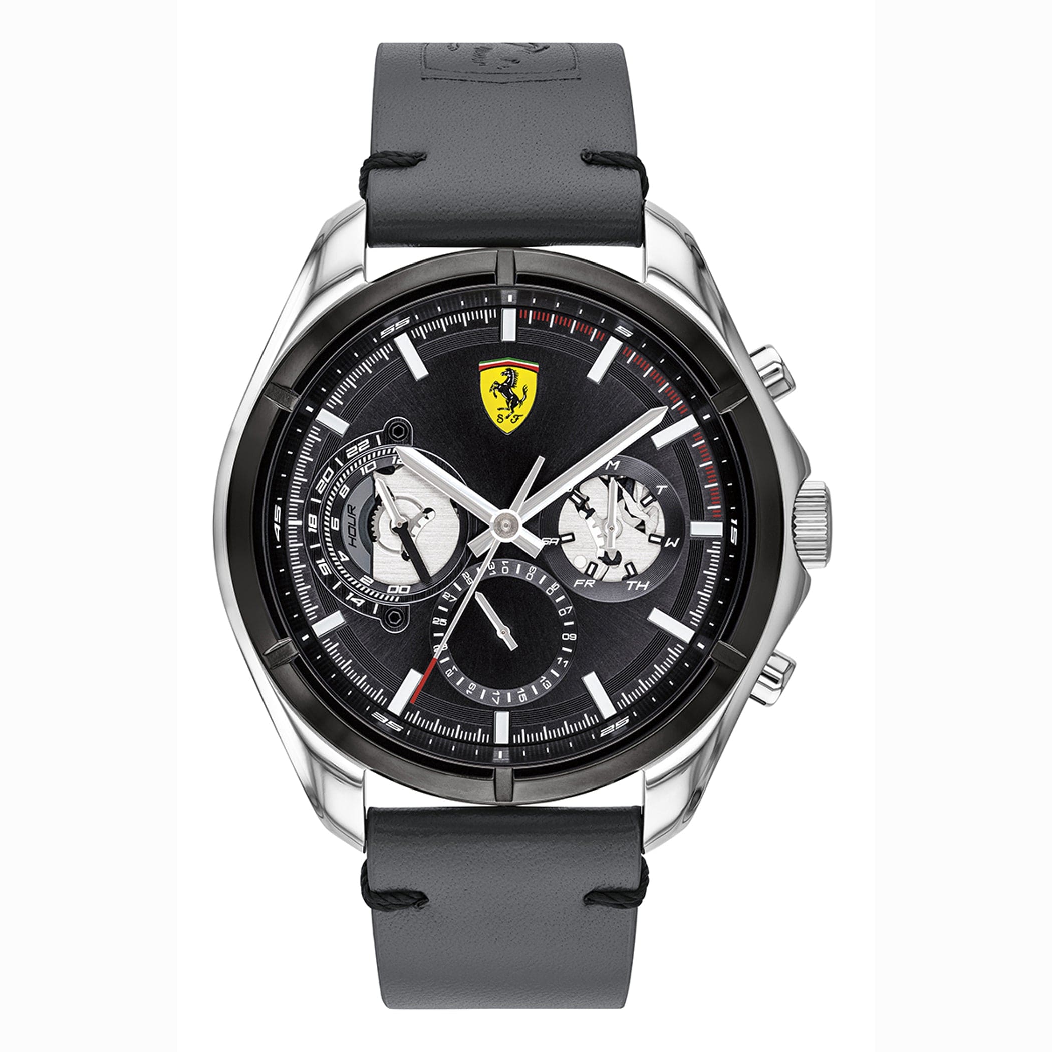 SCUDERIA FERRARI SPEEDRACER Multifunction Black Round Dial Men's Watch- 0830753