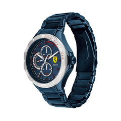 SCUDERIA FERRARI PISTA Multifunction Blue Round Dial Men's Watch- 0830759