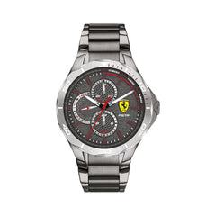 SCUDERIA FERRARI PISTA Multifunction Grey Round Dial Men's Watch- 0830760
