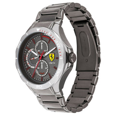 SCUDERIA FERRARI PISTA Multifunction Grey Round Dial Men's Watch- 0830760