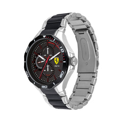 SCUDERIA FERRARI PISTA Multifunction Black Round Dial Men's Watch- 0830761