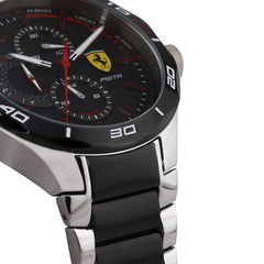 SCUDERIA FERRARI PISTA Multifunction Black Round Dial Men's Watch- 0830761