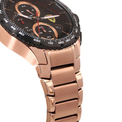 SCUDERIA FERRARI PISTA Chronograph Black Round Dial Men's Watch- 0830765