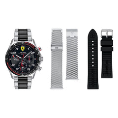 SCUDERIA FERRARI PILOTA EVO Chronograph Black Round Dial Men's Watch - 0830768