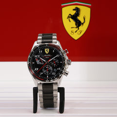 SCUDERIA FERRARI PILOTA EVO Chronograph Black Round Dial Men's Watch - 0830768