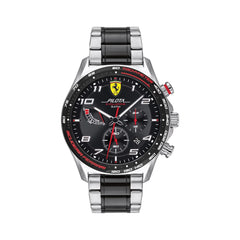 SCUDERIA FERRARI PILOTA EVO Chronograph Black Round Dial Men's Watch - 0830768