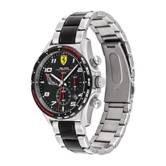 SCUDERIA FERRARI PILOTA EVO Chronograph Black Round Dial Men's Watch - 0830768