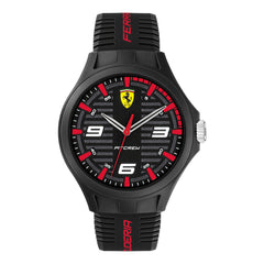 SCUDERIA FERRARI PIT CREW Quartz Black Round Dial Men's Watch- 0830778
