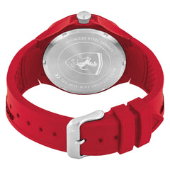 SCUDERIA FERRARI PISTA Quartz Red Round Dial Men's Watch- 0830781