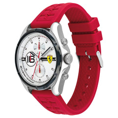 SCUDERIA FERRARI SPEEDRACER Multifunction Silver Round Dial Men's Watch- 0830783
