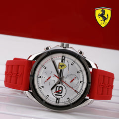SCUDERIA FERRARI SPEEDRACER Multifunction Silver Round Dial Men's Watch- 0830783