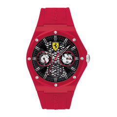 SCUDERIA FERRARI ASPIRE Multifunction Black Round Dial Men's Watch- 0830786