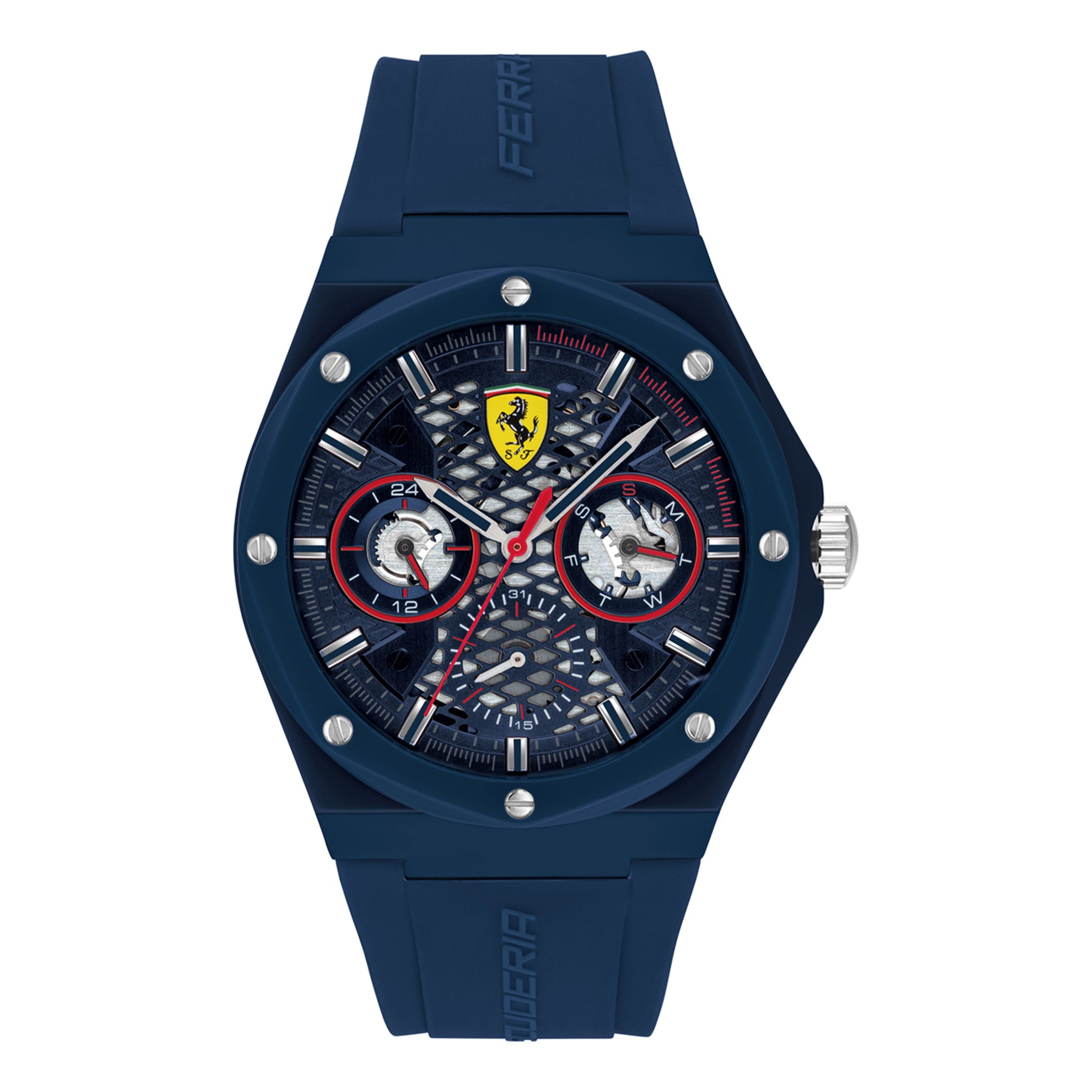 Buy Scuderia Ferrari Aspire Multifunction Black Round Dial Mens Watch -  0830769 online