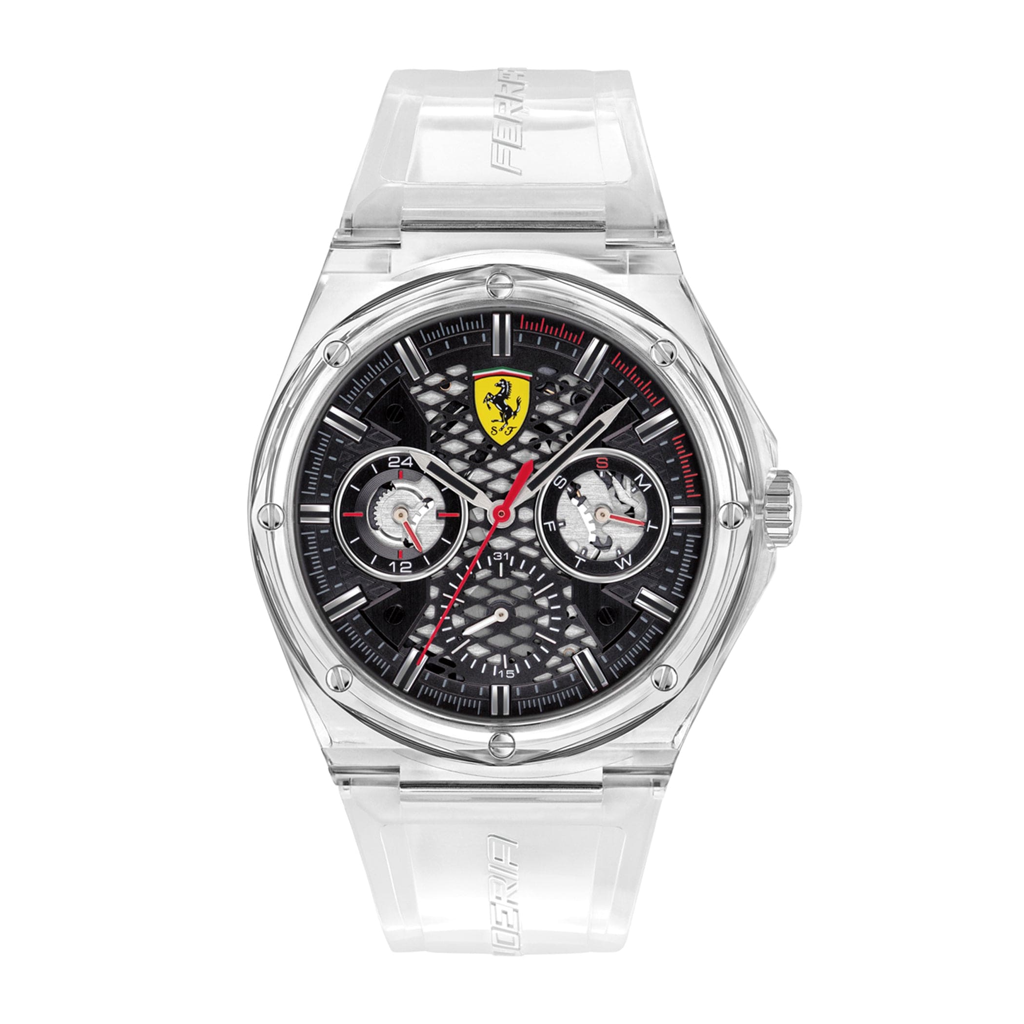 SCUDERIA FERRARI ASPIRE Multifunction Black Round Dial Men's Watch- 0830789