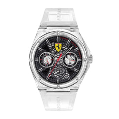 SCUDERIA FERRARI ASPIRE Multifunction Black Round Dial Men's Watch- 0830789