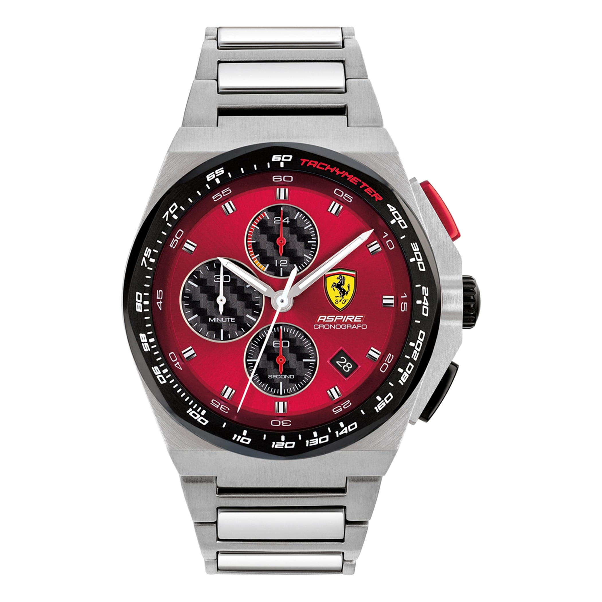 SCUDERIA FERRARI ASPIRE Chronograph Red Round Dial Men's Watch- 0830790