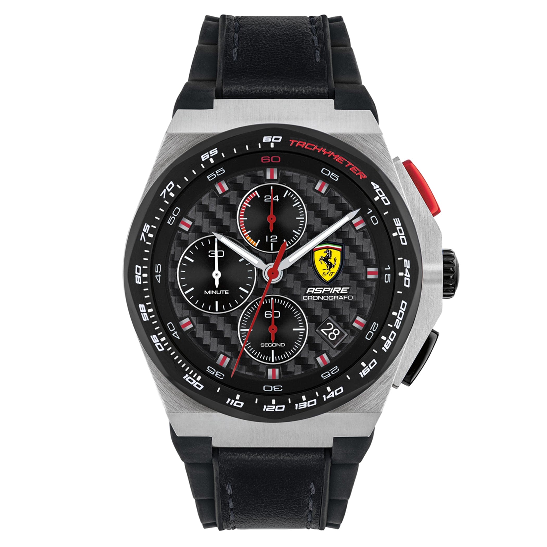 SCUDERIA FERRARI ASPIRE Chronograph Black Round Dial Men's Watch- 0830791