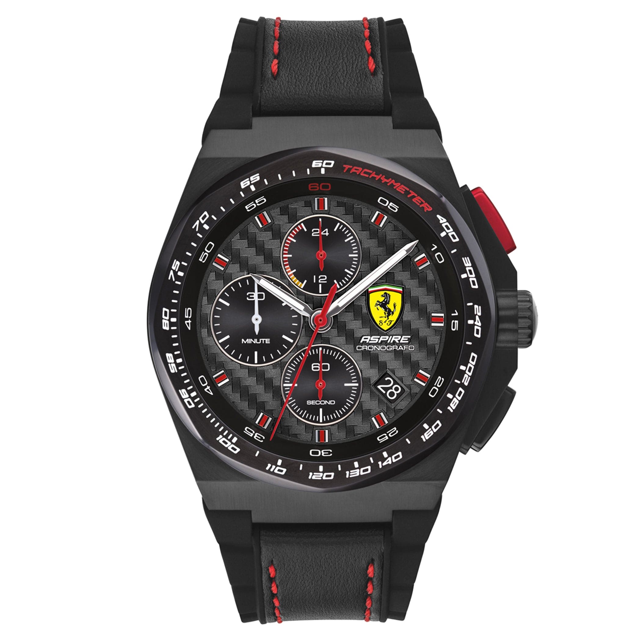 SCUDERIA FERRARI ASPIRE Chronograph Black Round Dial Men's Watch- 0830792