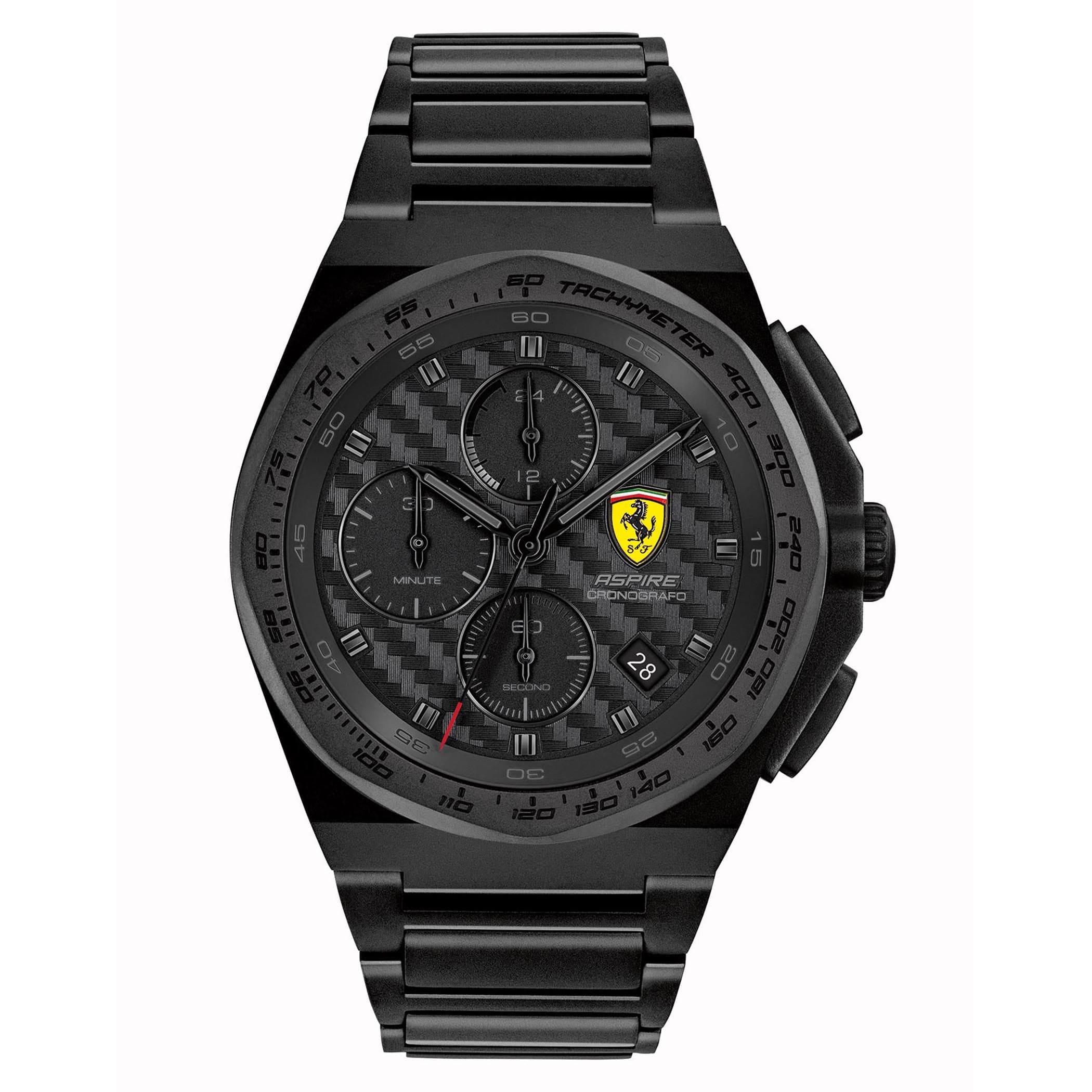 SCUDERIA FERRARI ASPIRE Chronograph Black Round Dial Men's Watch - 0830794