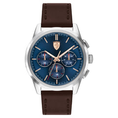SCUDERIA FERRARI GRAND TOUR Multifunction Blue Round Dial Men's Watch- 0830806