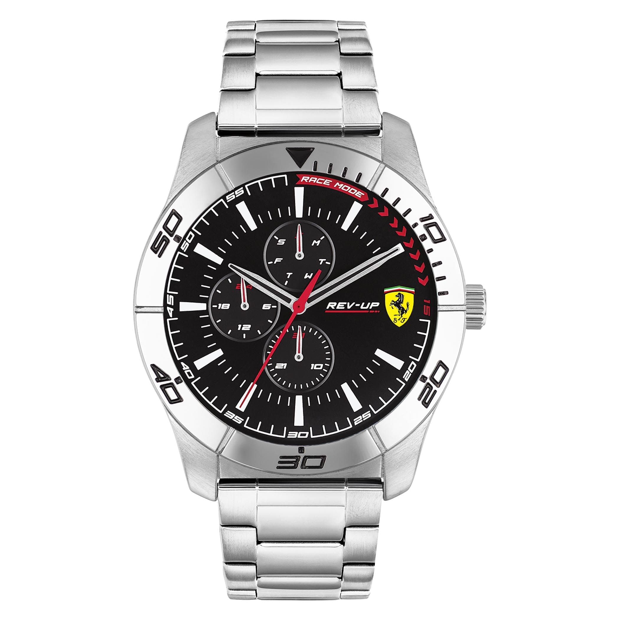 SCUDERIA FERRARI REV-UP Multifunction Black Round Dial Men's Watch - 0830808