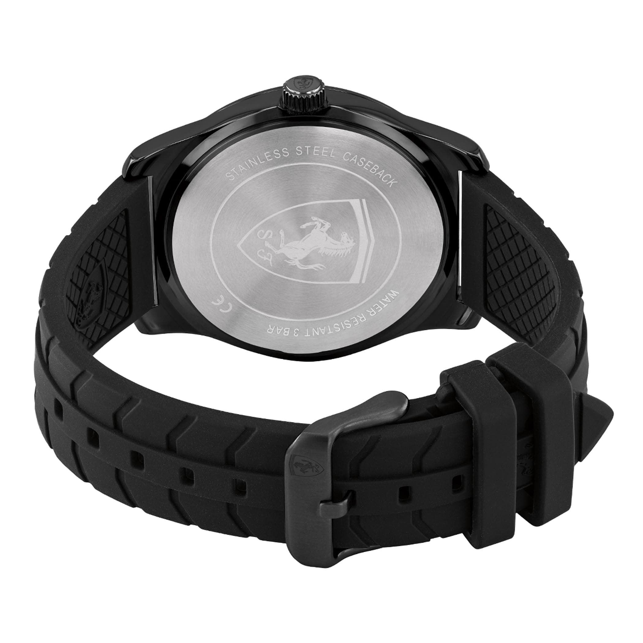 SCUDERIA FERRARI REV-UP Multifunction Black Round Dial Men's Watch - 0830809