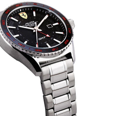 SCUDERIA FERRARI PILOTA EVO Swiss Quartz Black Round Dial Men's Watch- 0830811