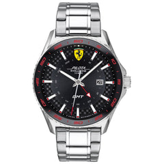 SCUDERIA FERRARI PILOTA EVO Swiss Quartz Black Round Dial Men's Watch- 0830811