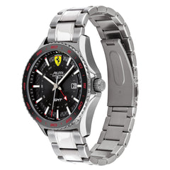 SCUDERIA FERRARI PILOTA EVO Swiss Quartz Black Round Dial Men's Watch- 0830811