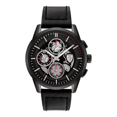 SCUDERIA FERRARI GRAND TOUR Multifunction Black Round Dial Men's Watch - 0830829