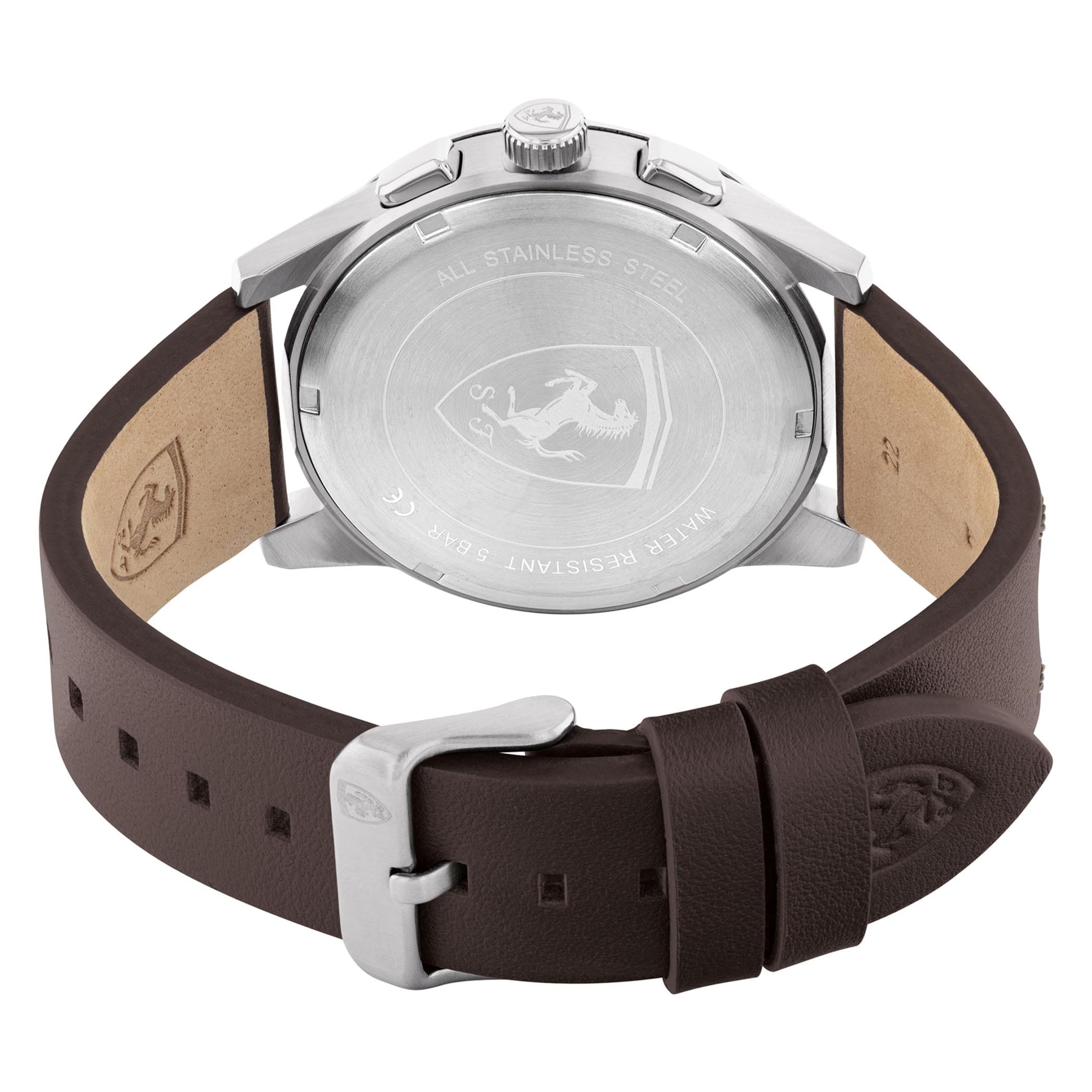SCUDERIA FERRARI GRAND TOUR Multifunction Grey Round Dial Men's Watch - 0830830