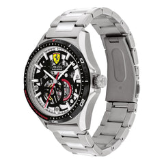 SCUDERIA FERRARI PILOTA EVO TURBO Mechanical Automatic Skeleton Clear Round Dial Men's Watch - 0830838
