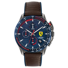 SCUDERIA FERRARI PILOTA EVO TURBO Chronograph Blue Round Dial Men's Watch - 0830848