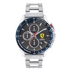 SCUDERIA FERRARI PILOTA EVO TURBO Chronograph Grey Round Dial Men's Watch - 0830850