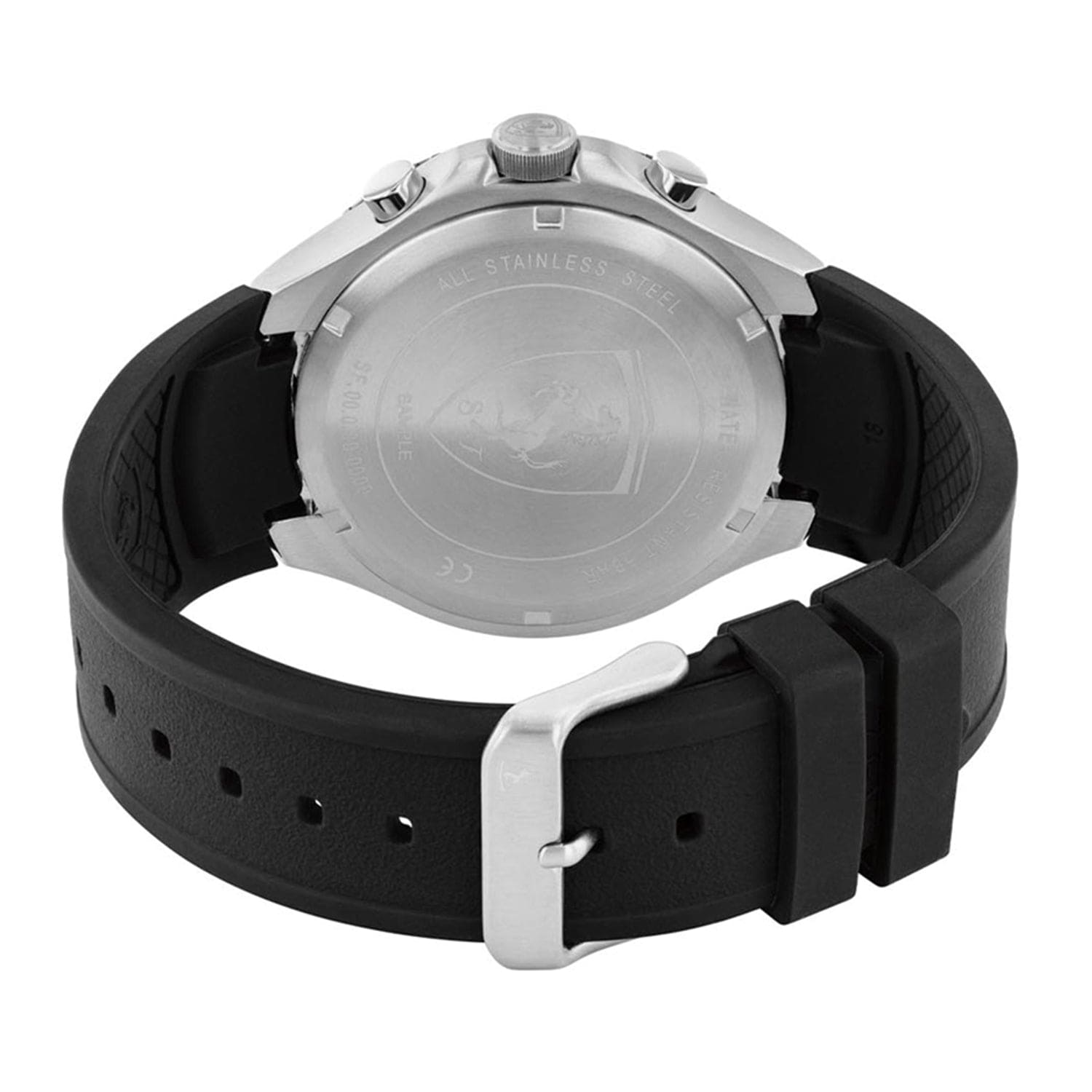 Scuderia Ferrari Pista Dual Track Multifunction Black Round Dial Men's Watch- 0830853