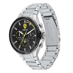 SCUDERIA FERRARI PISTA DUAL TRACK Multifunction Black Round Dial Men's Watch - 0830854