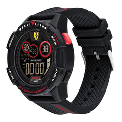 Scuderia Ferrari Apex Superfast Digital Black Round Dial Men's Watch - 830856