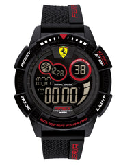 Scuderia Ferrari Apex Superfast Digital Black Round Dial Men's Watch - 830856