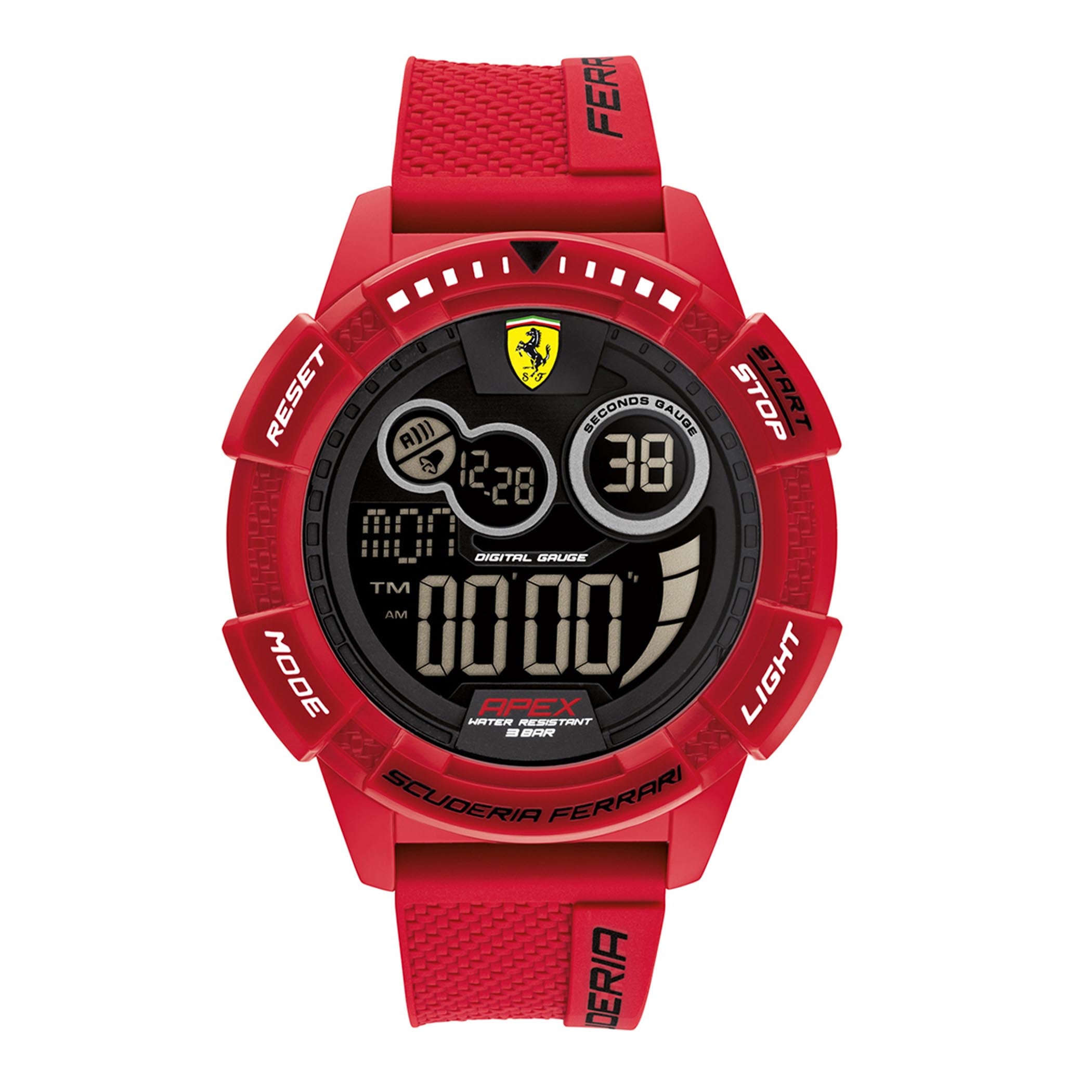 SCUDERIA FERRARI APEX SUPERFAST Digital Black Round Dial Men's Watch - 0830857