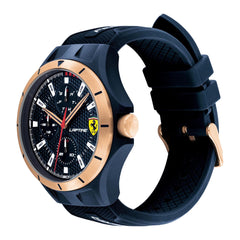 SCUDERIA FERRARI LAP TIME Multifunction Blue Round Dial Men's Watch - 0830863