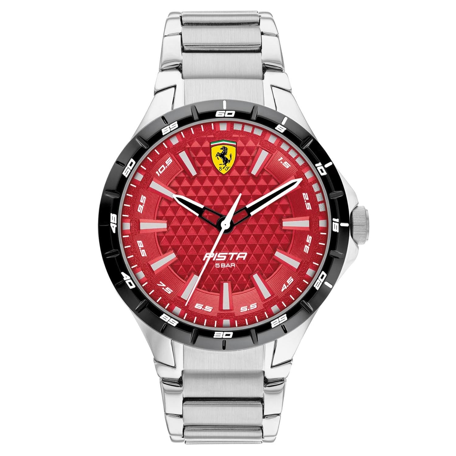 SCUDERIA FERRARI Pista Quartz Red Round Dial Men's Watch - 0830865
