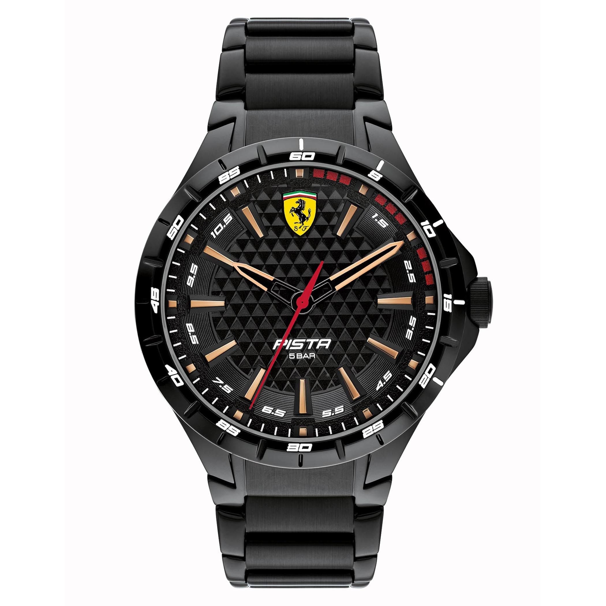 SCUDERIA FERRARI PISTA Analog Black Round Dial Men's Watch - 0830866