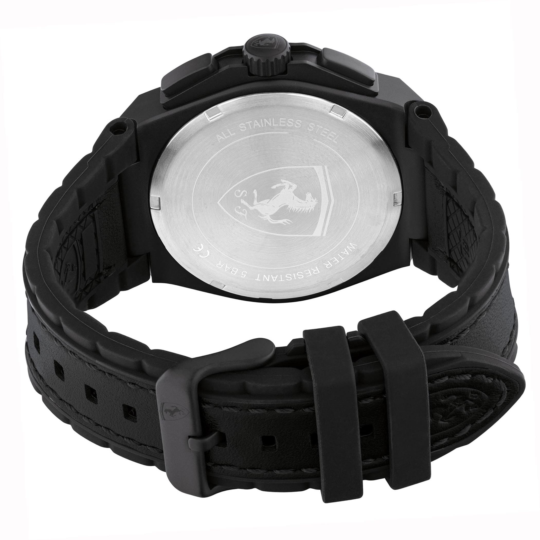 SCUDERIA FERRARI ASPIRE Chronograph Black Round Dial Men's Watch - 0830867