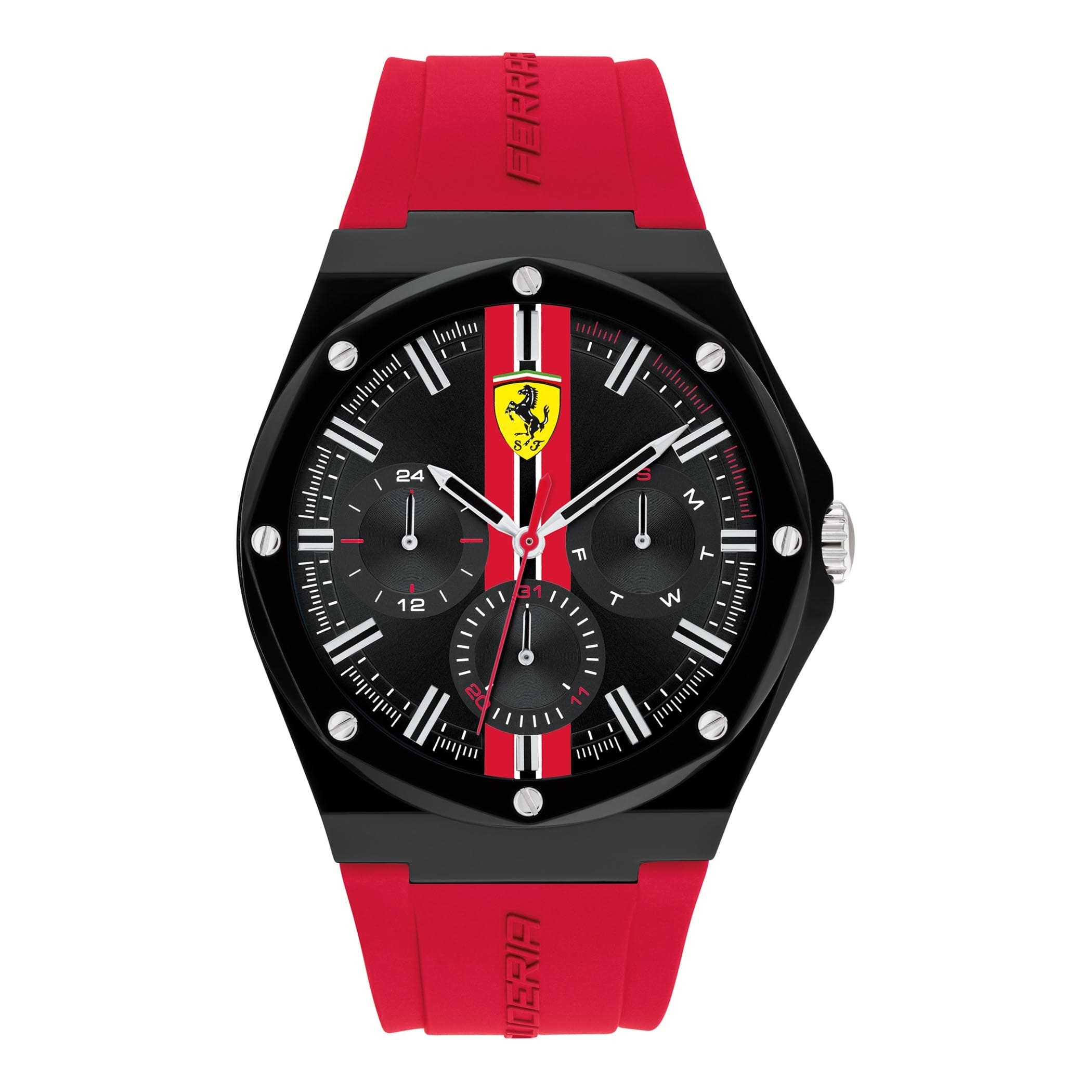SCUDERIA FERRARI ASPIRE Multifunction Black Round Dial Men's Watch - 0830870