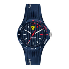 SCUDERIA FERRARI PISTA Quartz Blue Round Dial Unisex Watch- 0840039