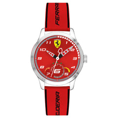 SCUDERIA FERRARI Pitlane Quartz Red Round Dial Kid's Watch - 0860004