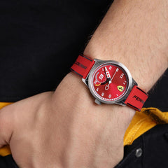 SCUDERIA FERRARI Pitlane Quartz Red Round Dial Kid's Watch - 0860004